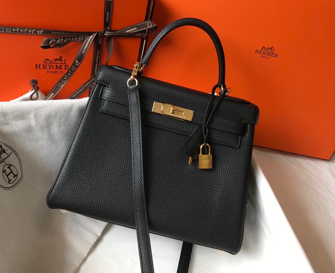 Top Quality Kelly Retourne Togo Bag For Black Shoulder Bag