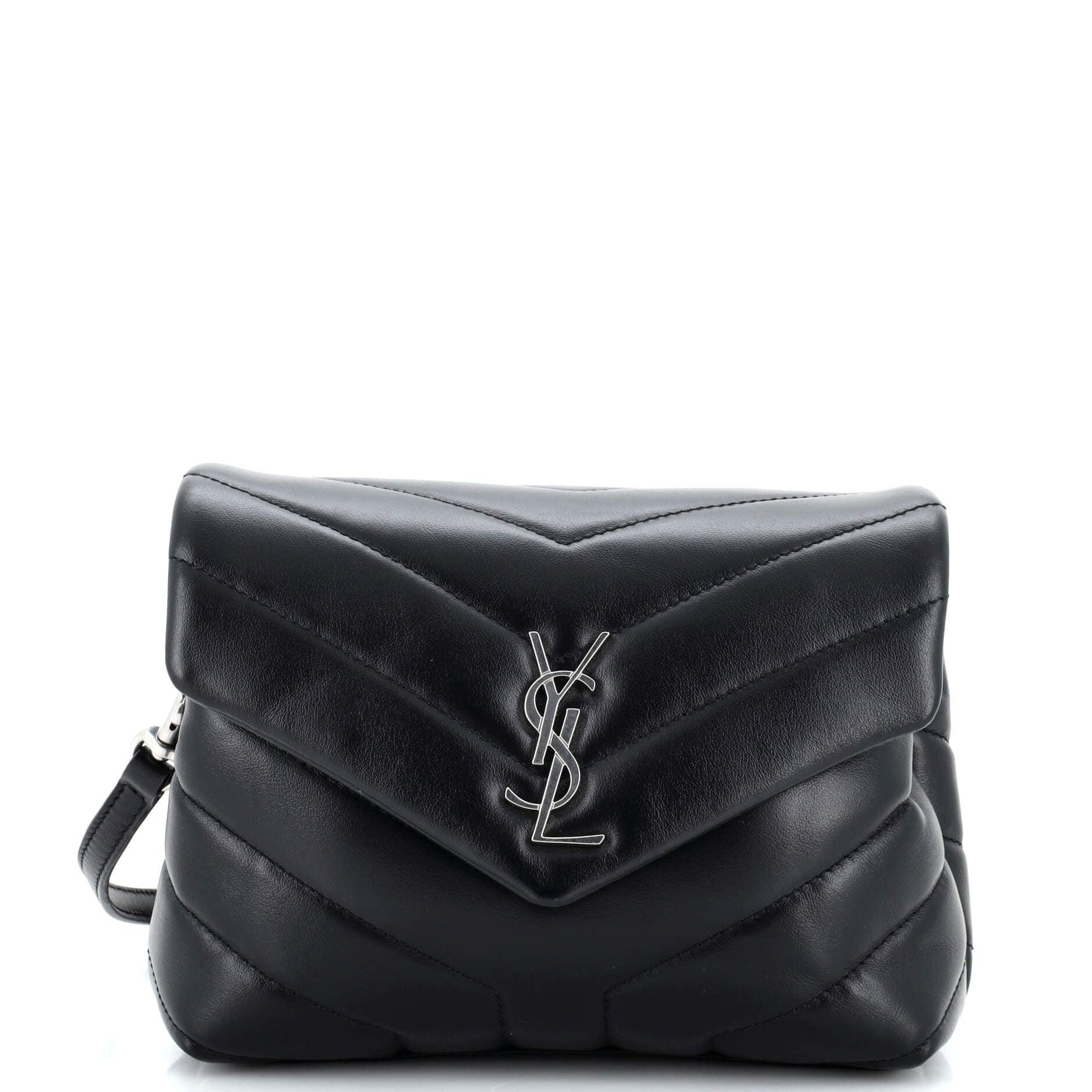 YSL Saint Laurent Saint Laurent Trending Loulou Shoulder Bag Chevron Leather Matelasse Leather Toy
