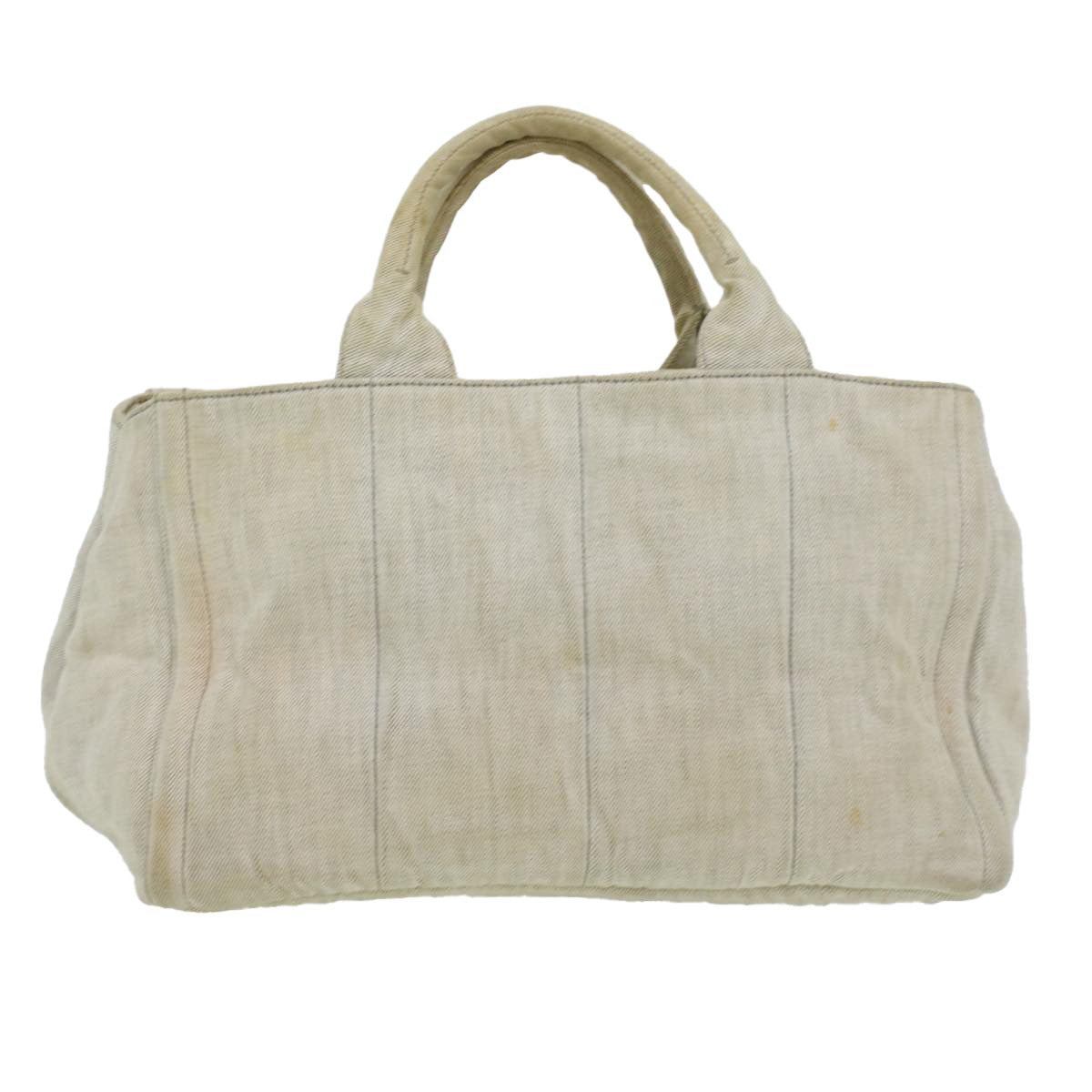 Prada Bijoux Canapa Mm Tote Bag Canvas White