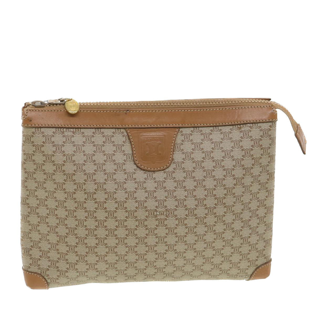 Luxury Macadam Clutch Bag Ac Canvas Beige