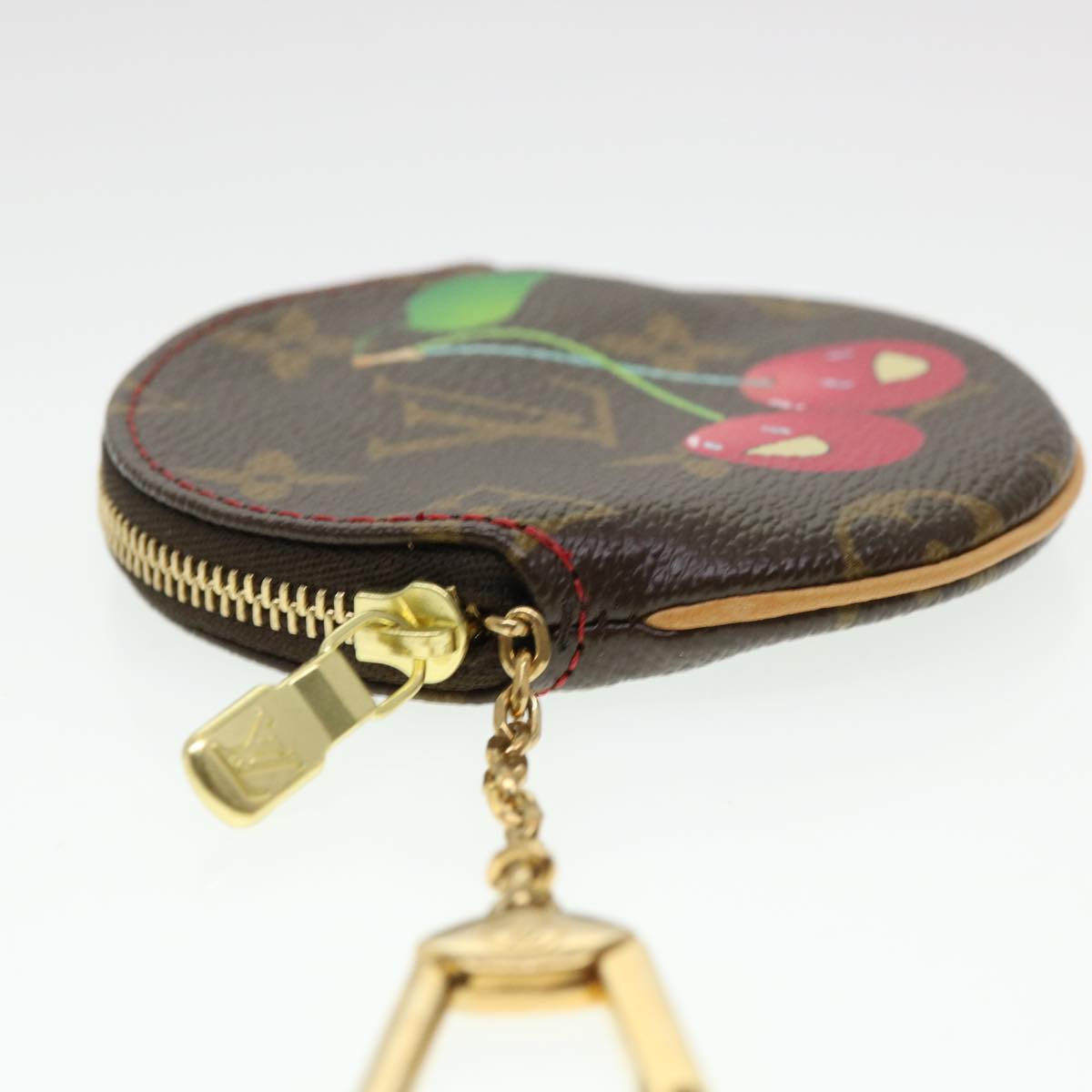 Louis Vuitton Monogram Cherry Porte Monnaie Ron Coin Purse LV ac1922