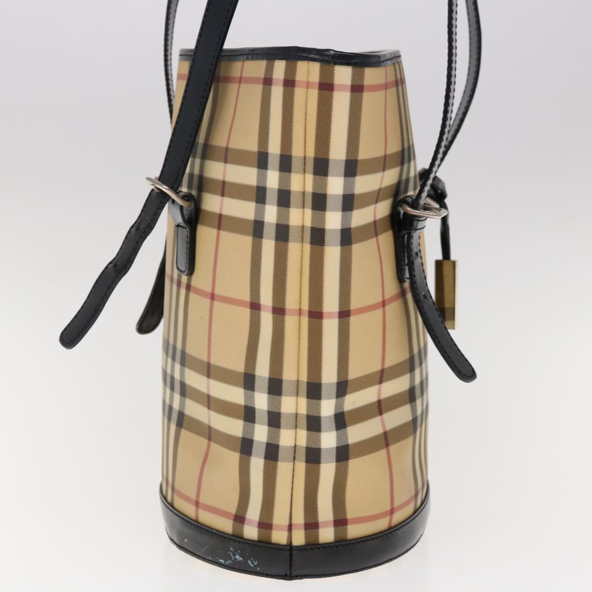 Burberry Luxury Nova Check Shoulder Bag Coated Auth Ac2665 Canvas Beige