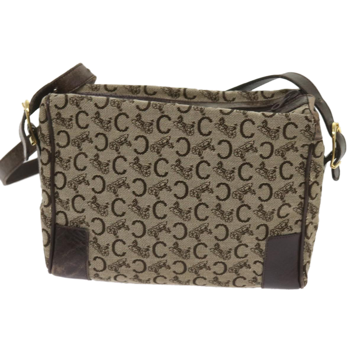 Luxury C Macadam Shoulder Bag Ac Canvas Brown