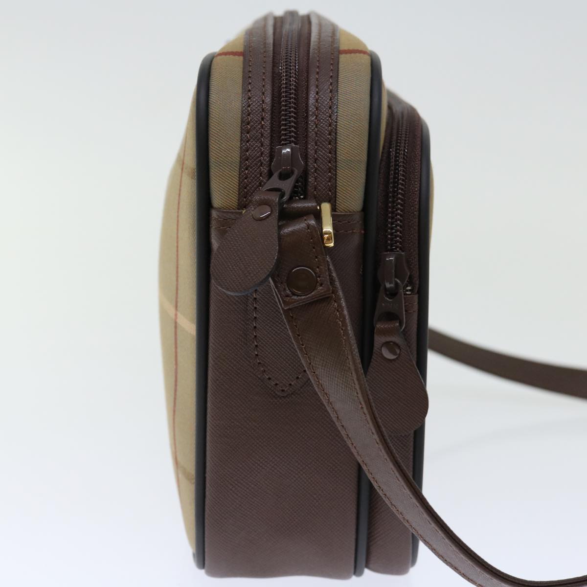 Burberry Luxury ss Nova Check Shoulder Bag Auth Ac2880 Canvas Beige