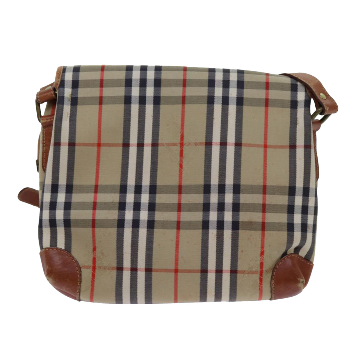 Burberry Luxury ss Nova Check Shoulder Bag Auth Ac2921 Canvas Beige
