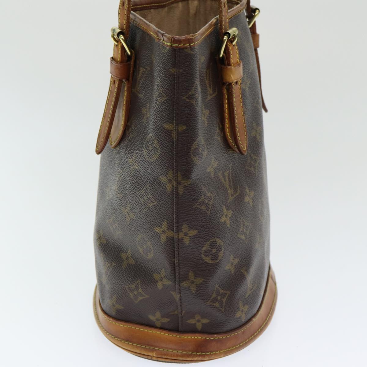 LOUIS VUITTON Monogram Bucket PM Shoulder Bag M42238 LV Auth ac3132