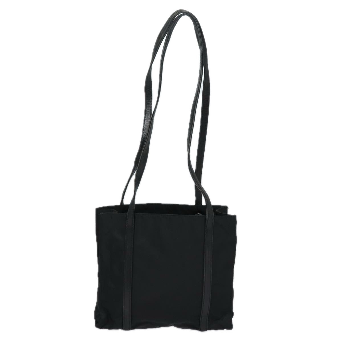 Prada Shoulder Bag Auth Nylon Black Black Auth Ac3142