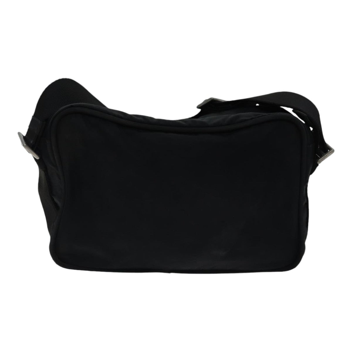 Prada Shoulder Bag Auth Nylon Black Black Auth Ac3249