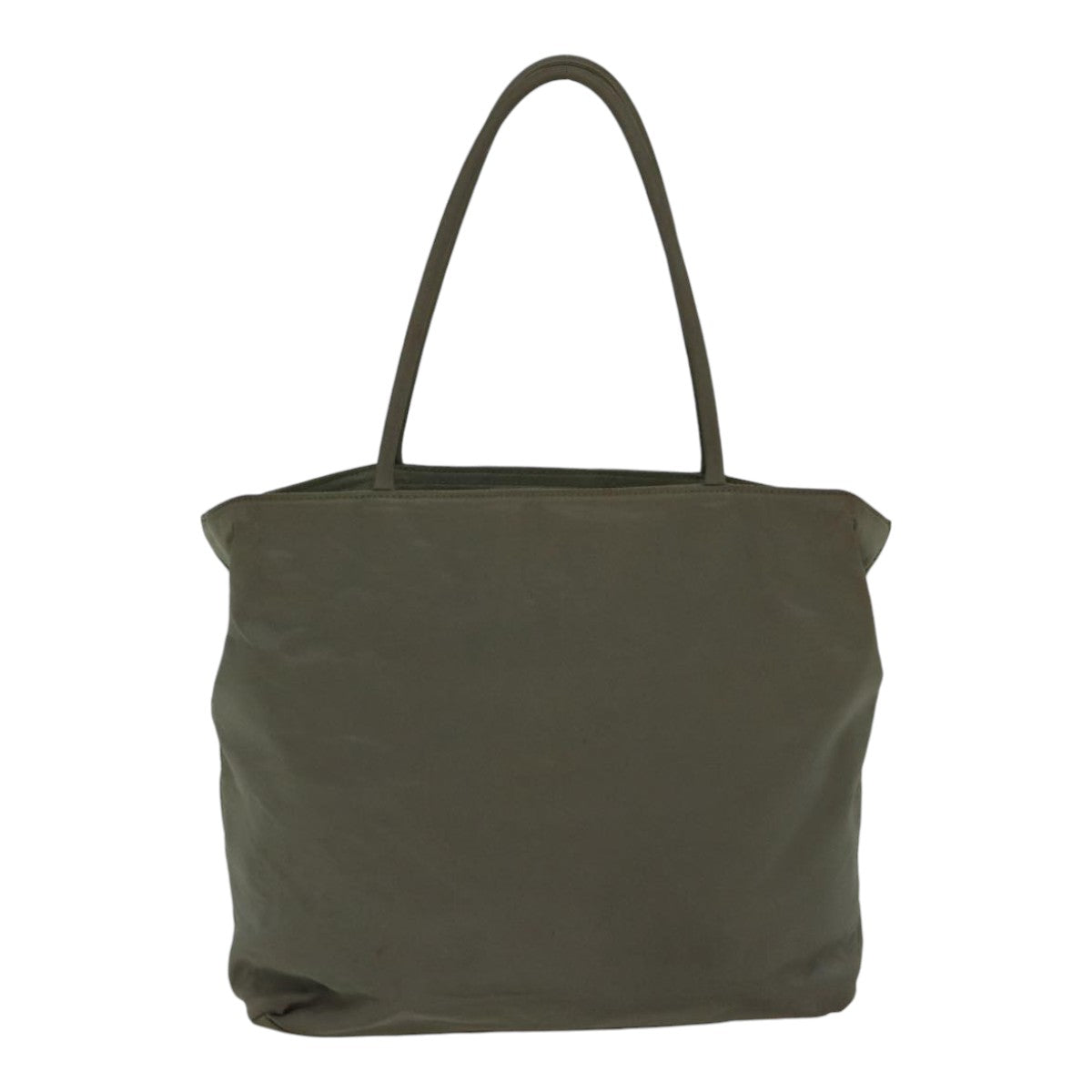 Prada Tote Bag Auth Nylon Beige Beige Auth Ac3252