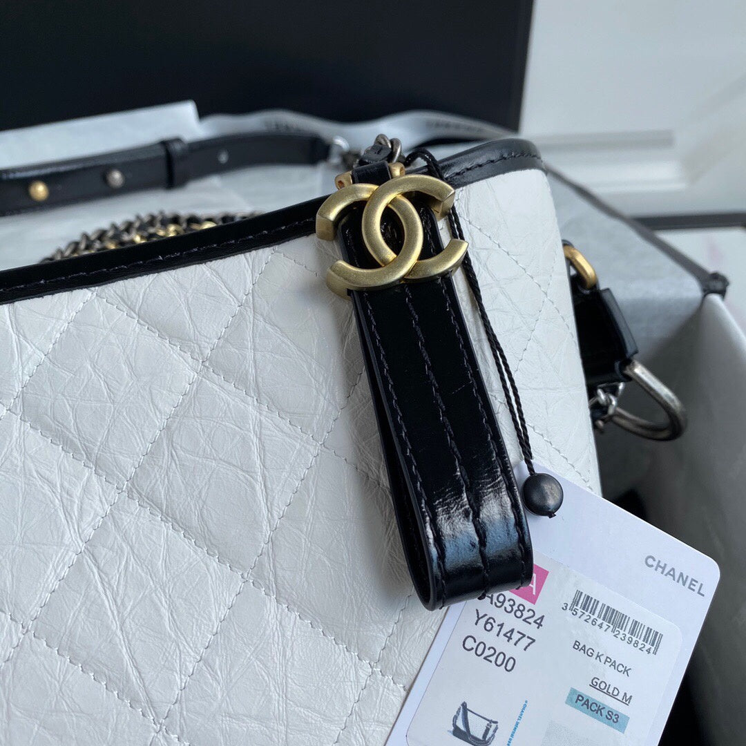 CHLGabrielle , ’s , 9.8in Black White Crossbody Bag