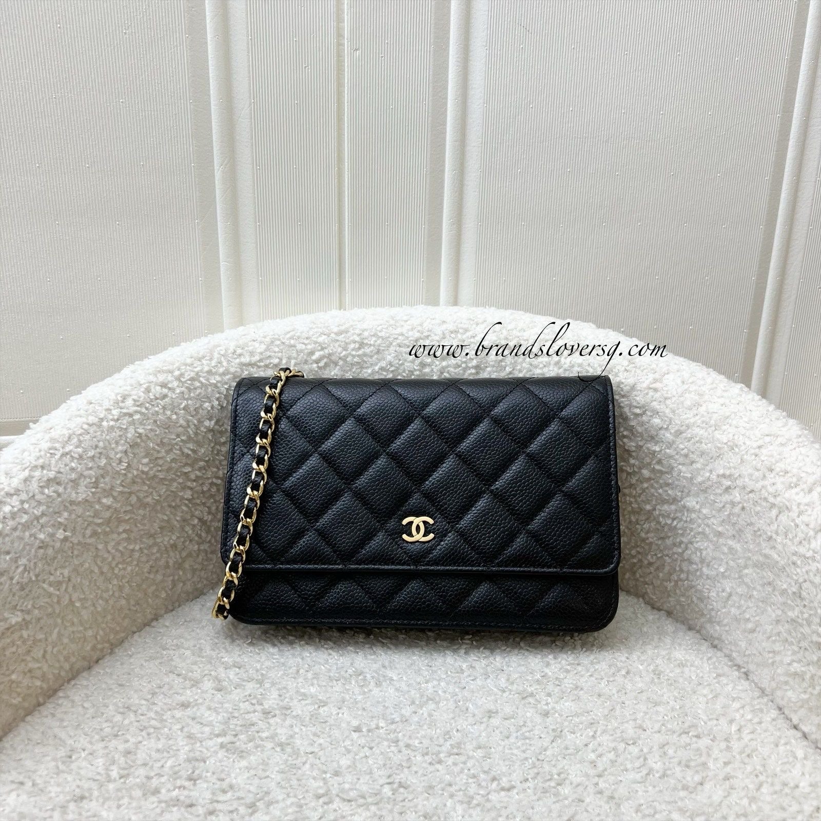 Chanel Classic Wallet on Chain WOC in Black Caviar and Ghw ( ) Handbag