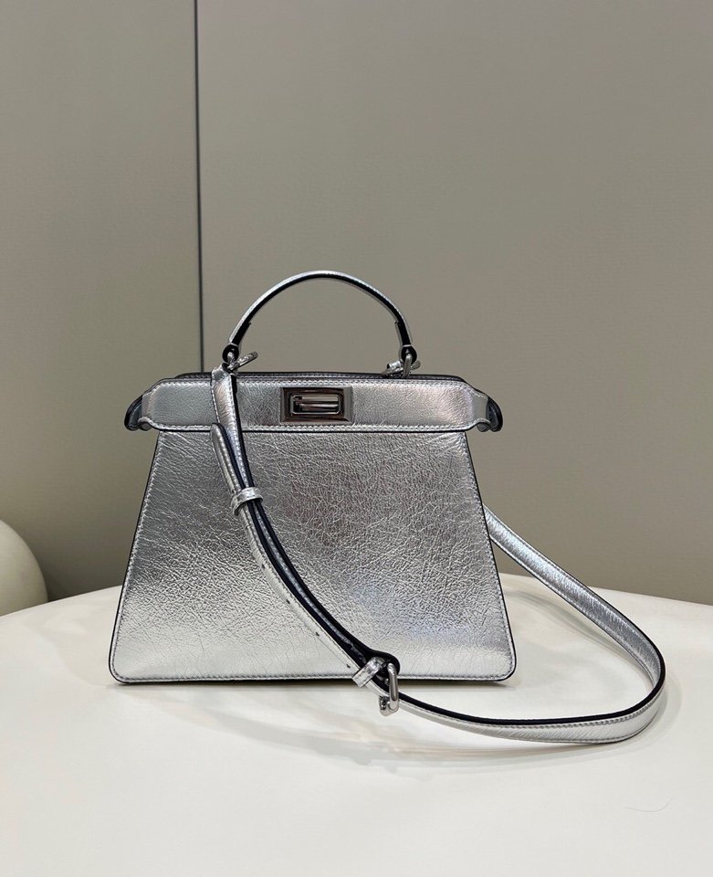 Top QualityTop Quality Peekaboo 27cm Silver Small Handbag