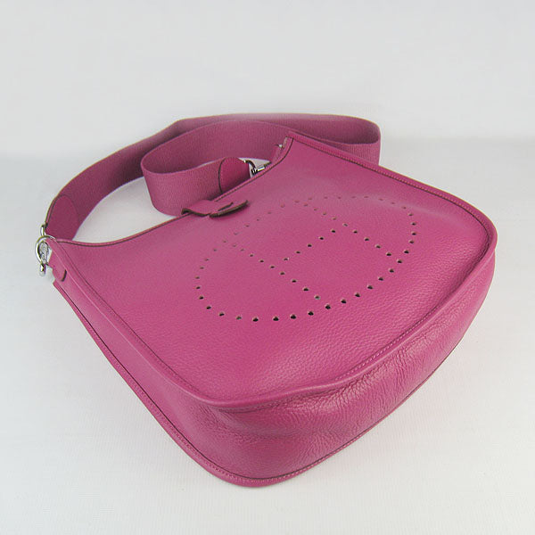 Hermes Luxury Evelyne I Handbag Peach Silver Travel Bag