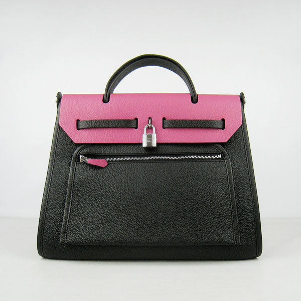 Hermes Luxury Herbag Ladies Pink Travel Bag