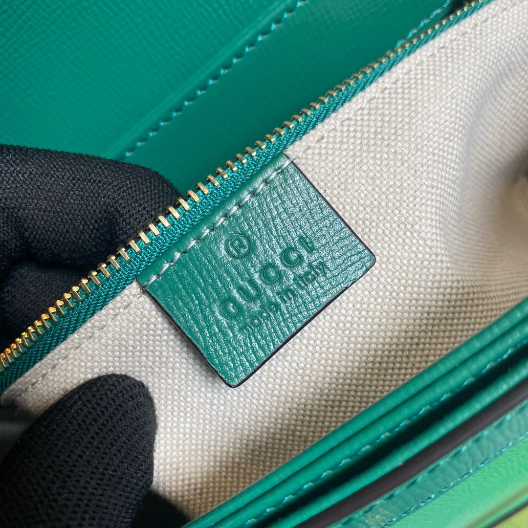 gg Horsebit , ’s 9.8in Green Shoulder Bag