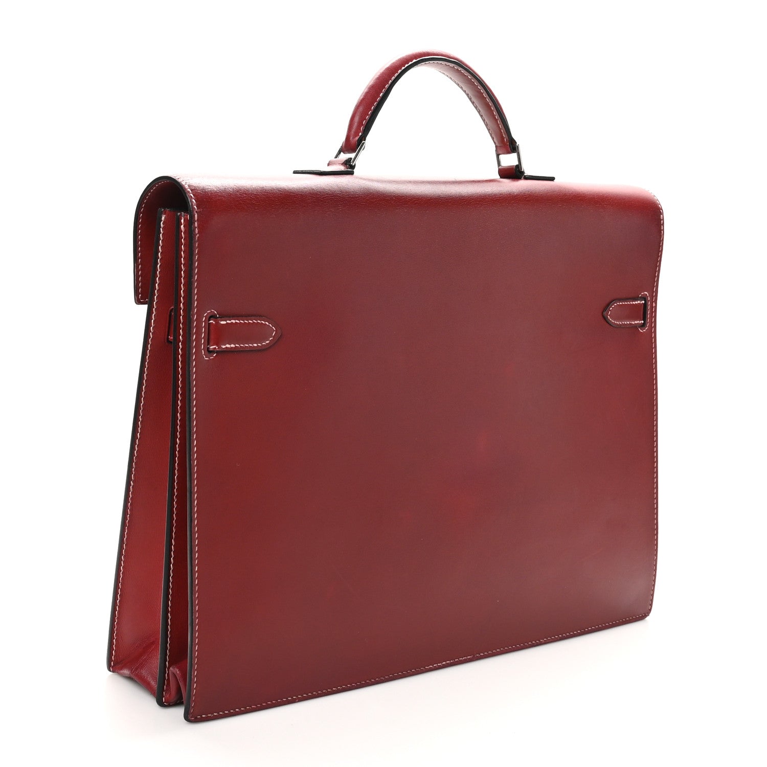Hermes Box Kelly Depeche Rouge Handbag Travel Bag
