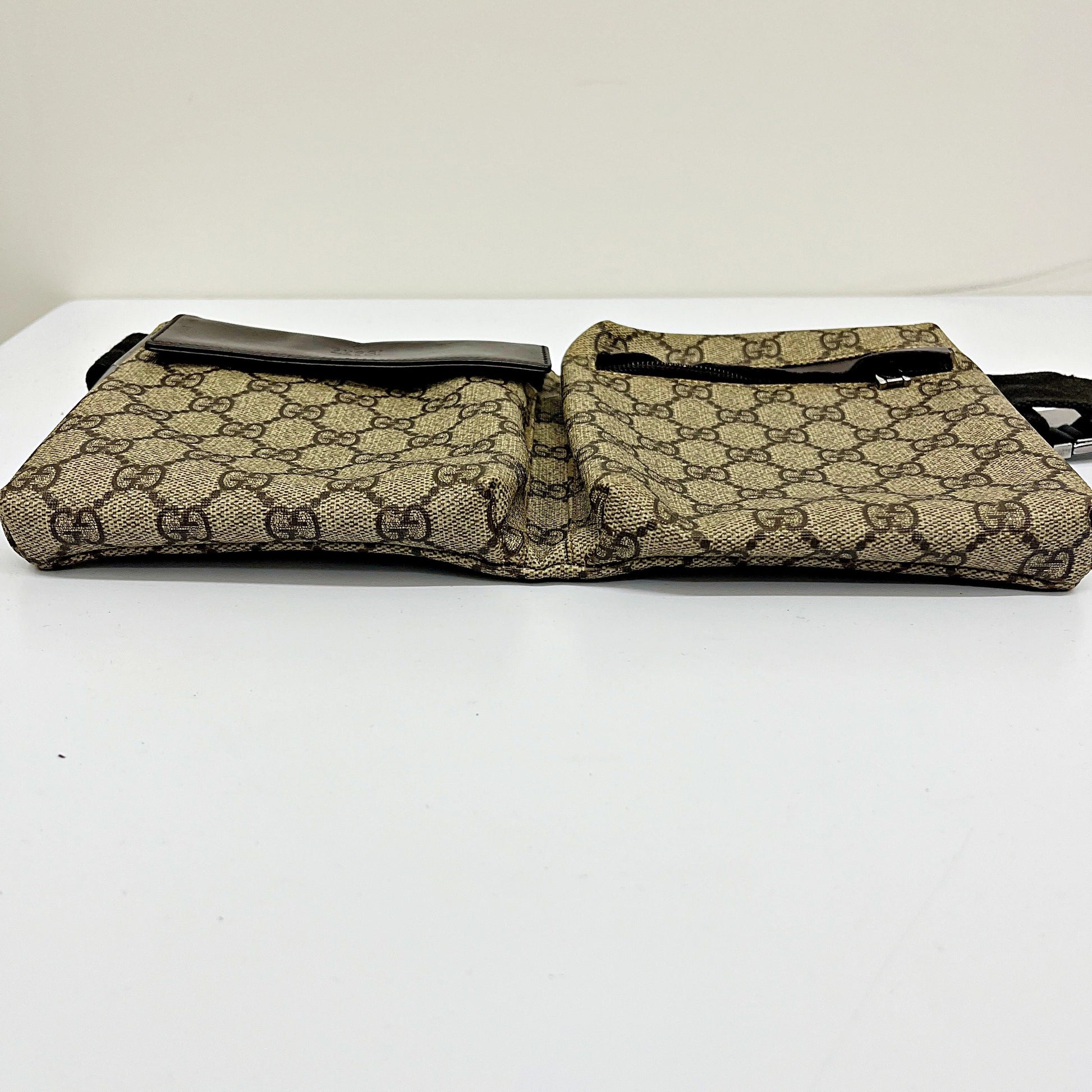 Gucci Monogram Crossbody Belt Waist Bag gu6620uy
