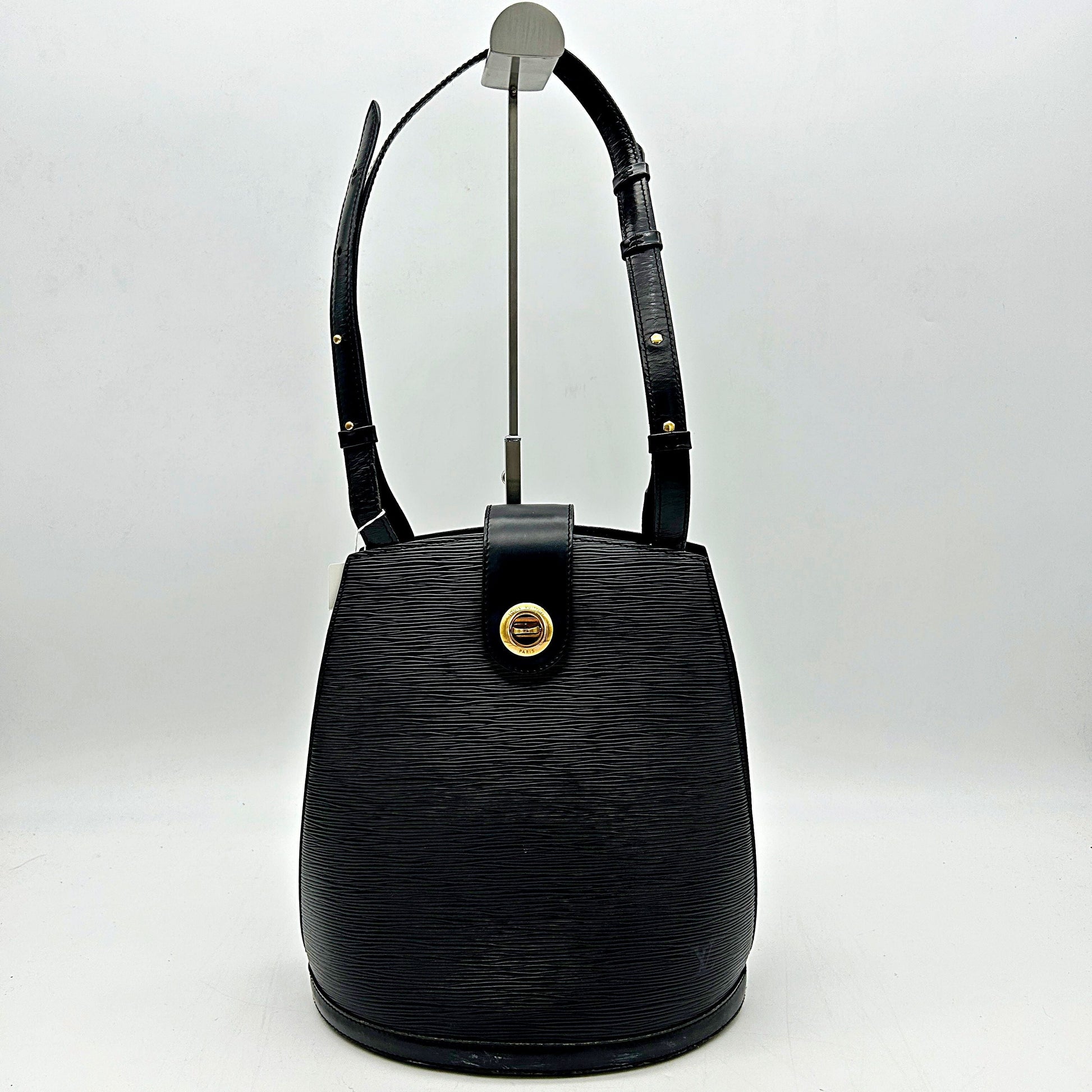 Louis Vuitton Epi Leather Cluny   - Black Bucket Bags, Handbags AF684