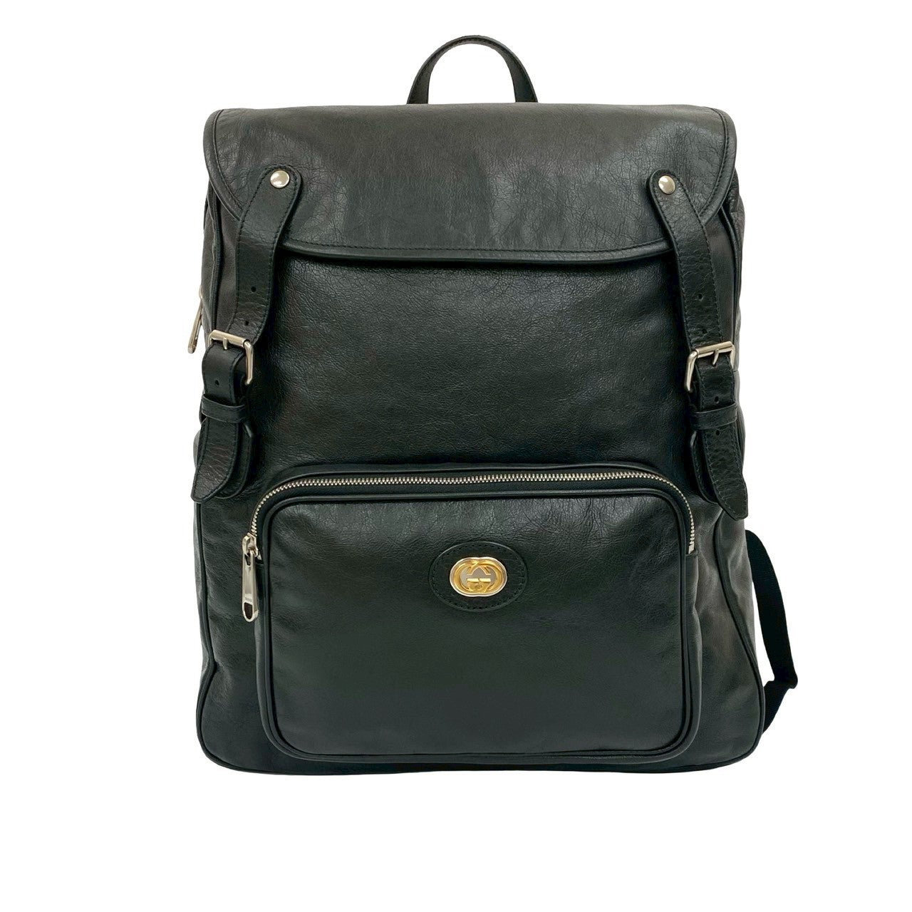 Gucci Interlocking Backpack Leather