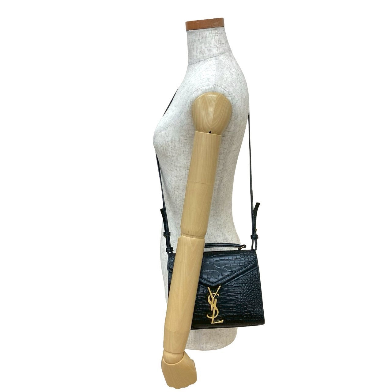 YSL Saint Laurent Paris Cassandra 2Way Shoulder Bag Handbag Leather Logo