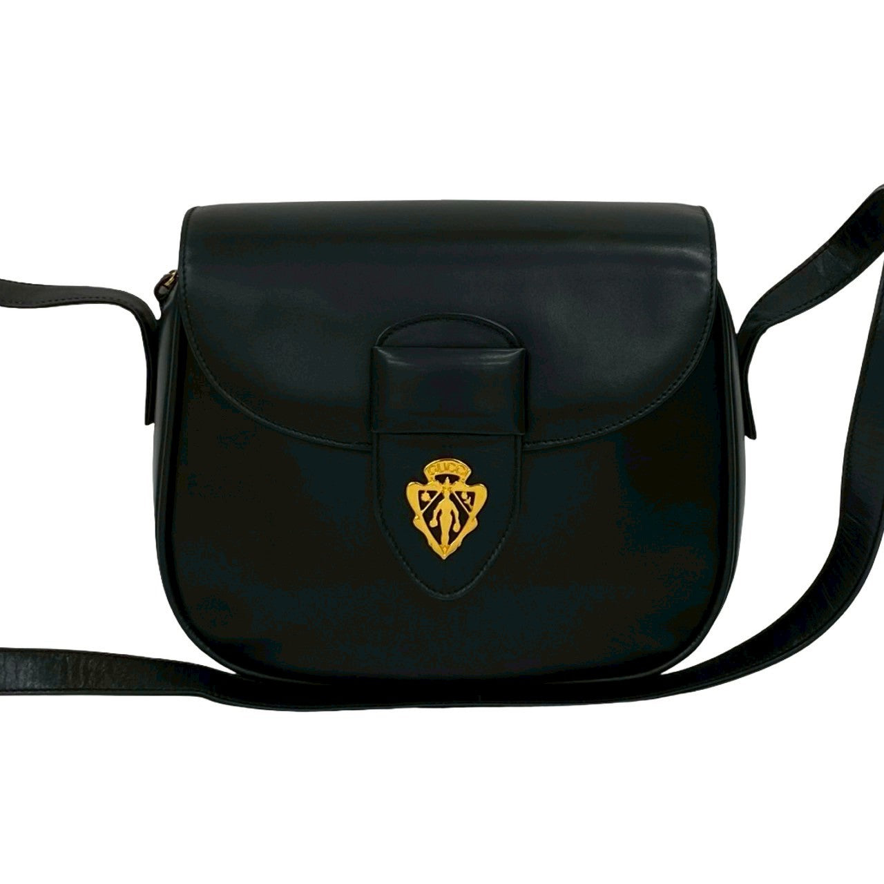 Gucci Old Calf Shoulder Bag Leather
