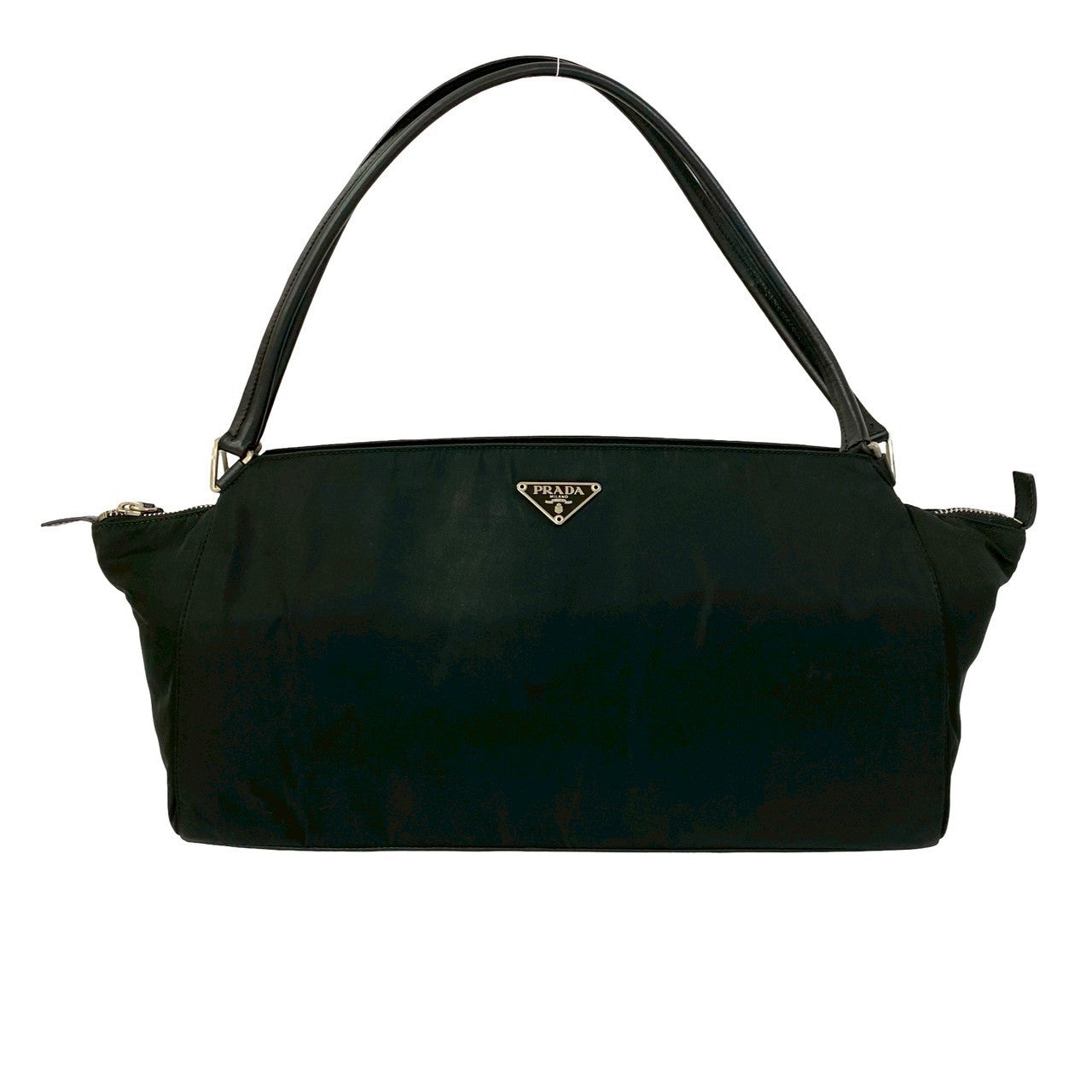 Prada 2Way Bag Leather Nylon Travel Bag Leather 2Way Bag