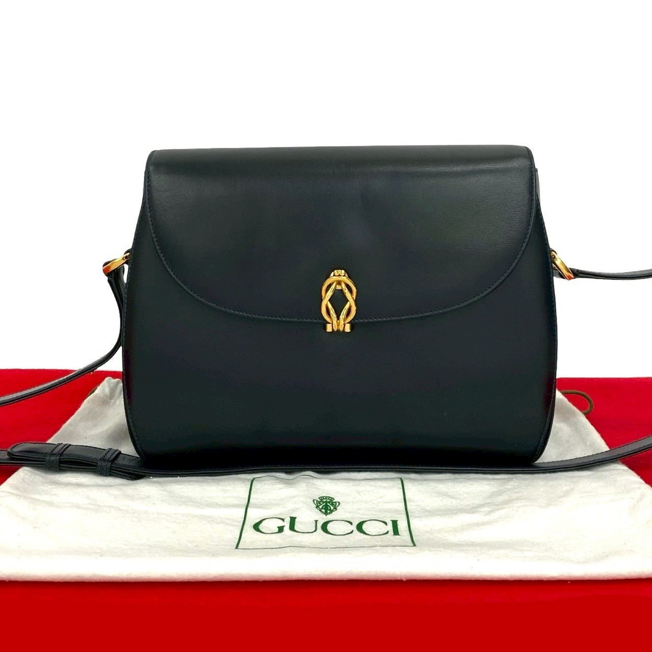 Gucci Calf Shoulder Bag Leather