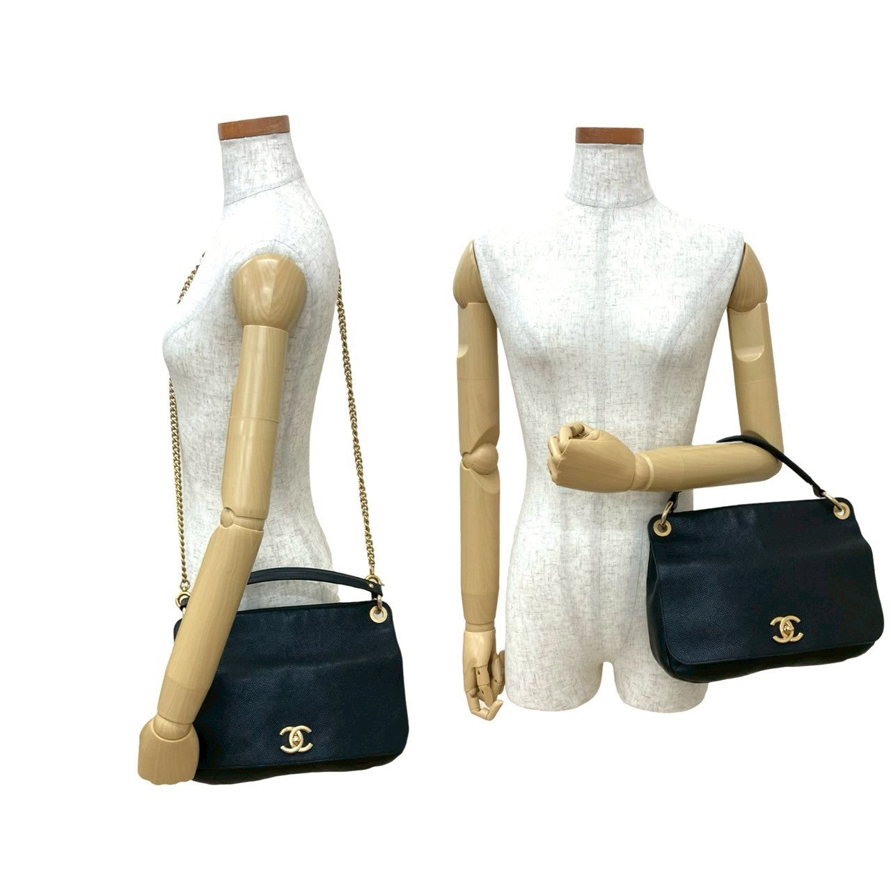 Chanel Caviar Leather 2way Handbag