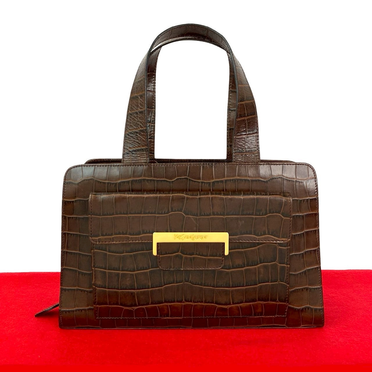 YSL Saint Laurent Yves Handbag Leather Travel Bag Laurent Leather Handbag