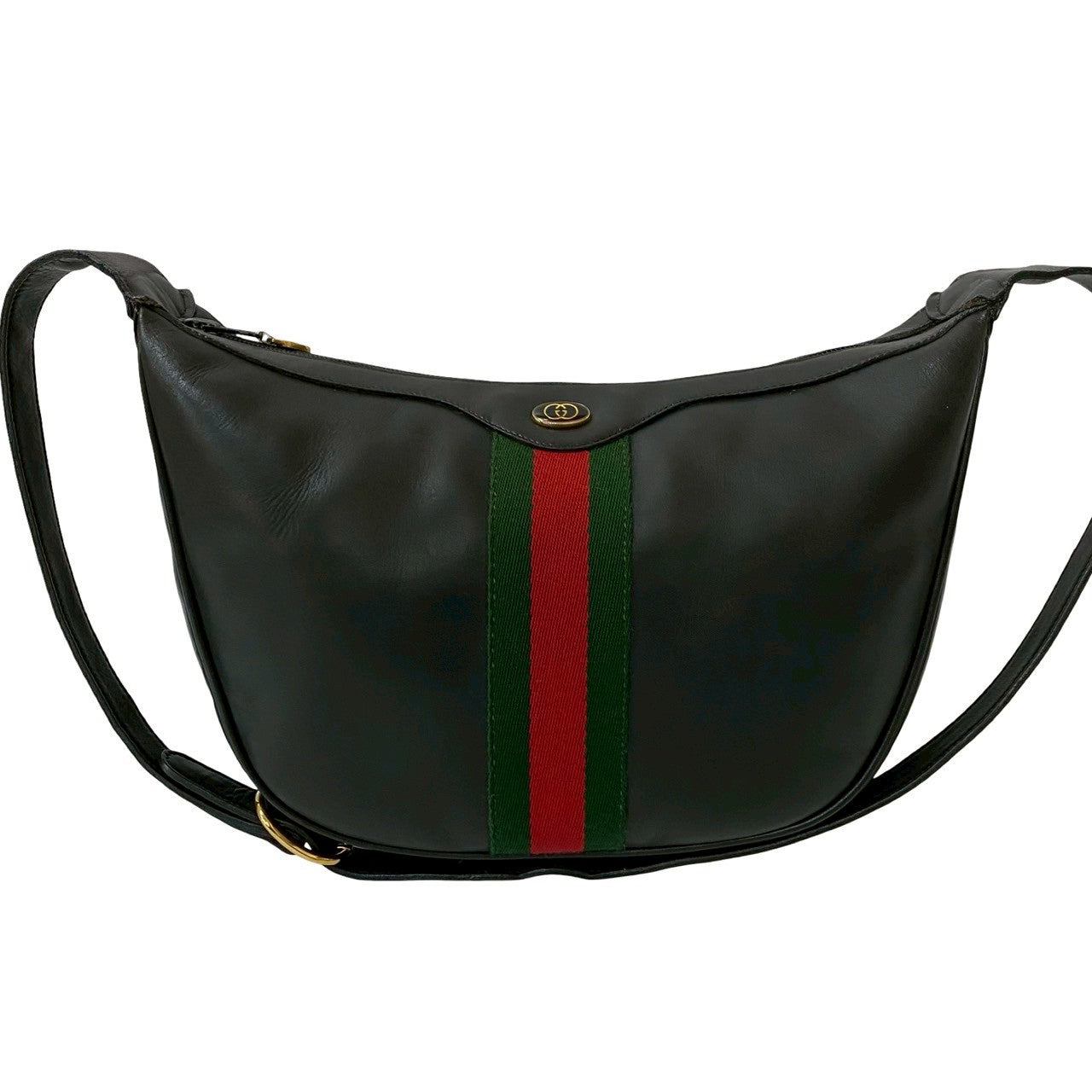 Gucci Old Shoulder Bag Leather Logo Shoulder Bag