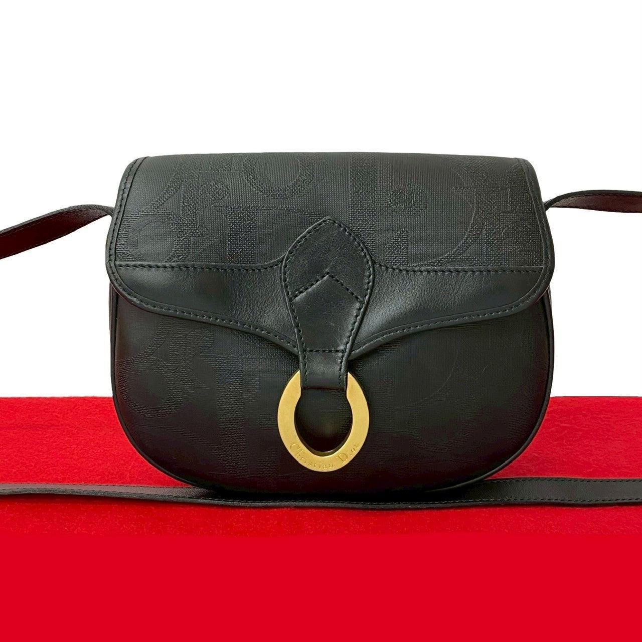 Dior Christian Trotter Shoulder Bag Leather