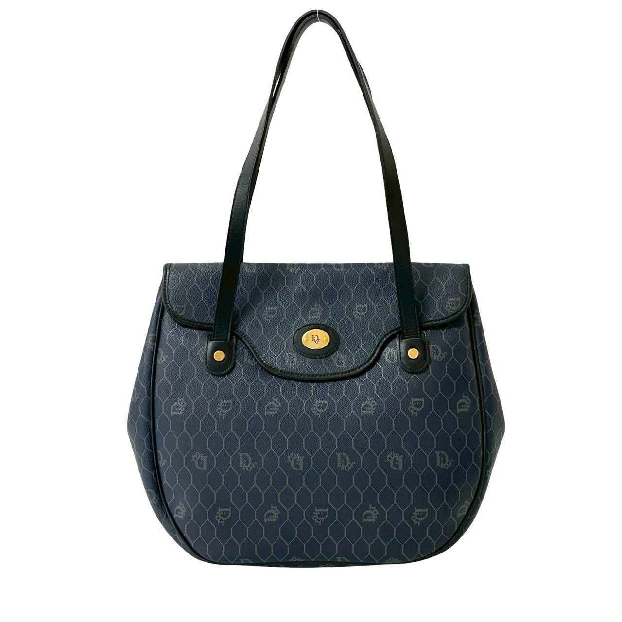 Dior Christian Honeycomb Pattern Tote Bag Leather