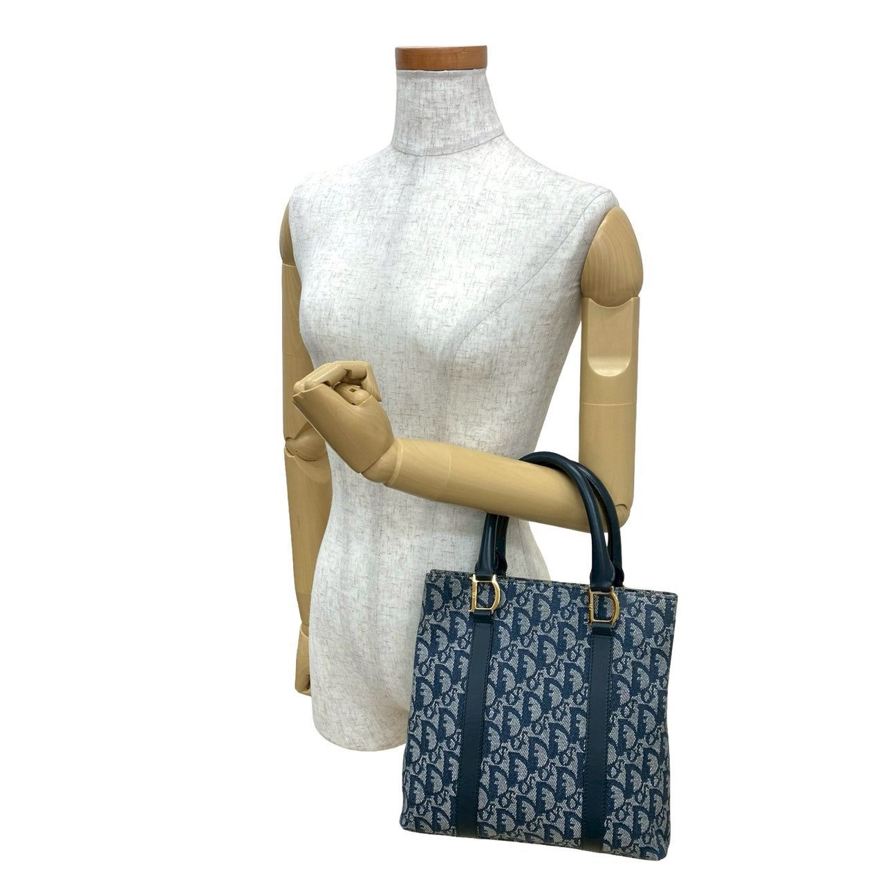Dior Christian Trotter Handbag Leather Canvas Travel Bag Leather Canvas Handbag