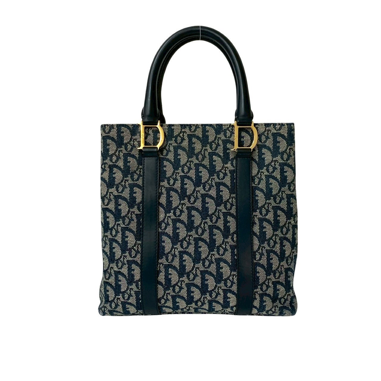 Dior Christian Trotter Handbag Leather Canvas Travel Bag Leather Canvas Handbag