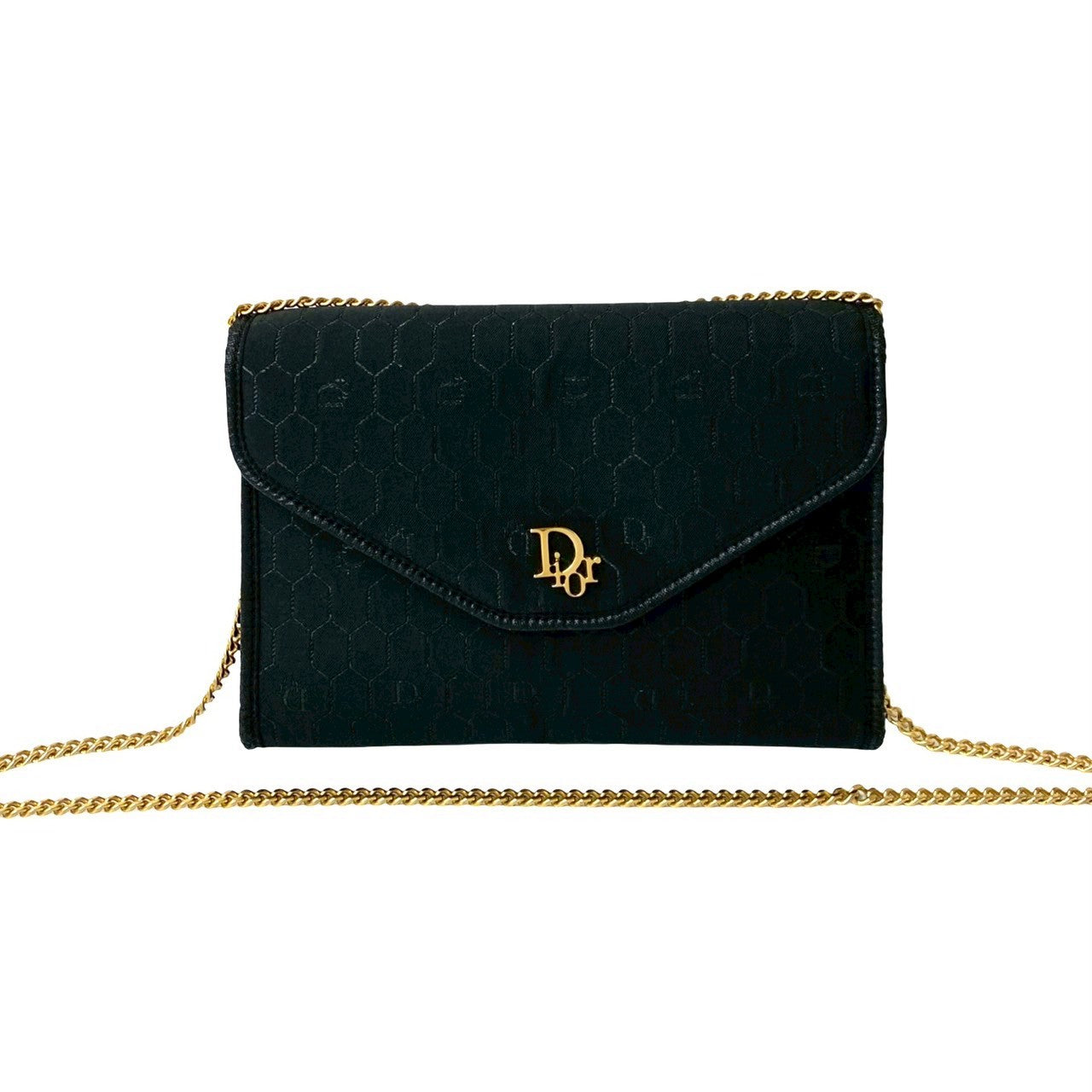 Dior Christian Honeycomb Shoulder Bag Canvas