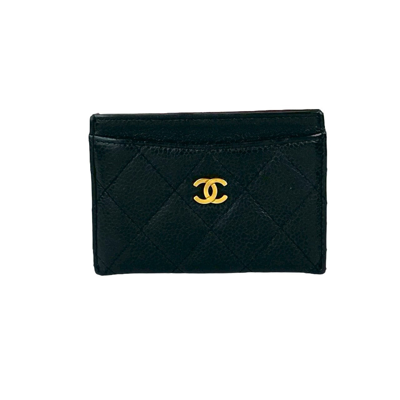 Chanel Matelassé Caviar Leather Card Case Bag