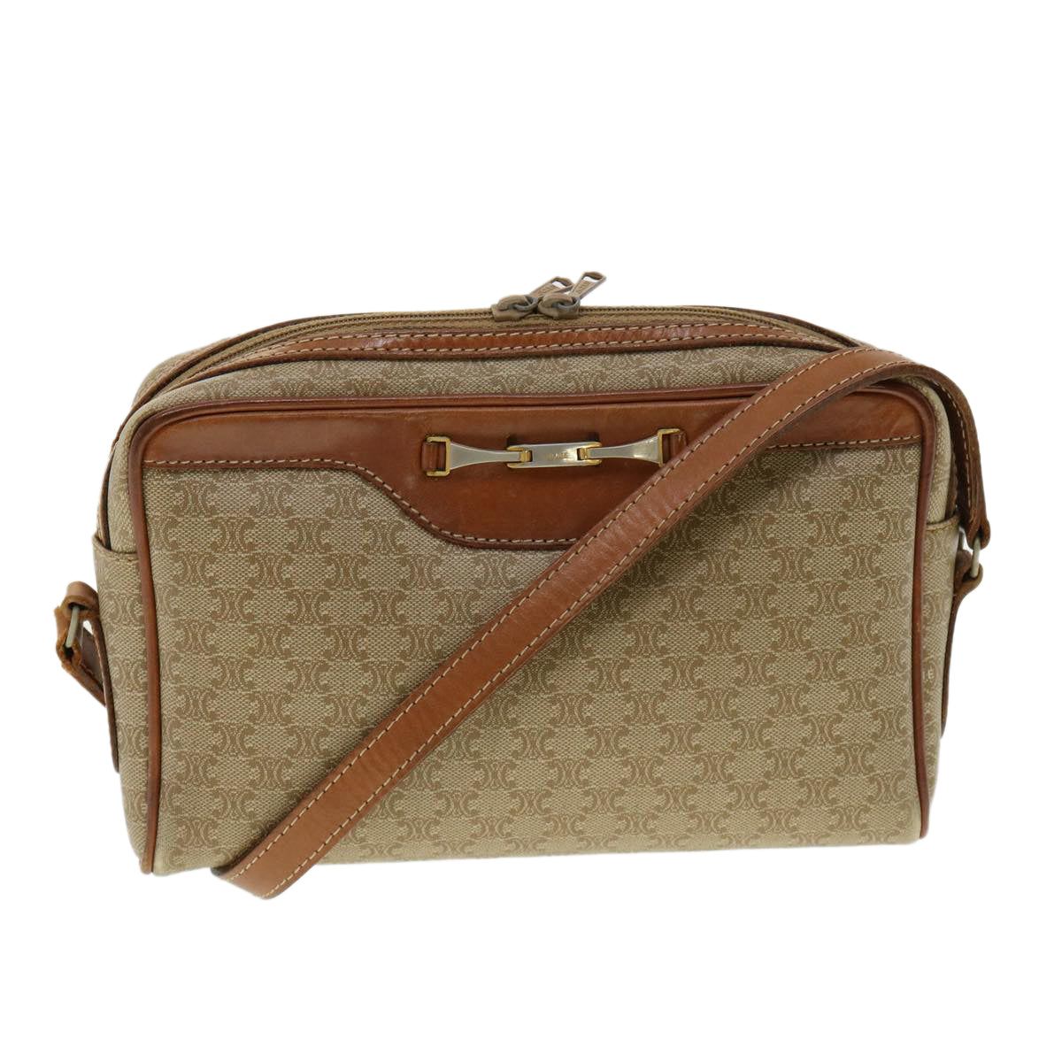 Luxury Macadam Shoulder Bag Am Canvas Beige