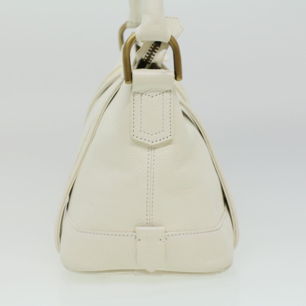 Burberry Luxury Shoulder Bag Auth Am3357 Leather White