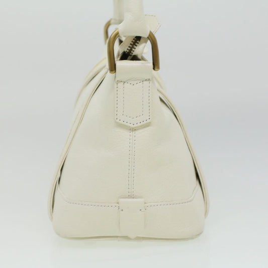 Burberry Luxury Shoulder Bag Auth Am3357 Leather White