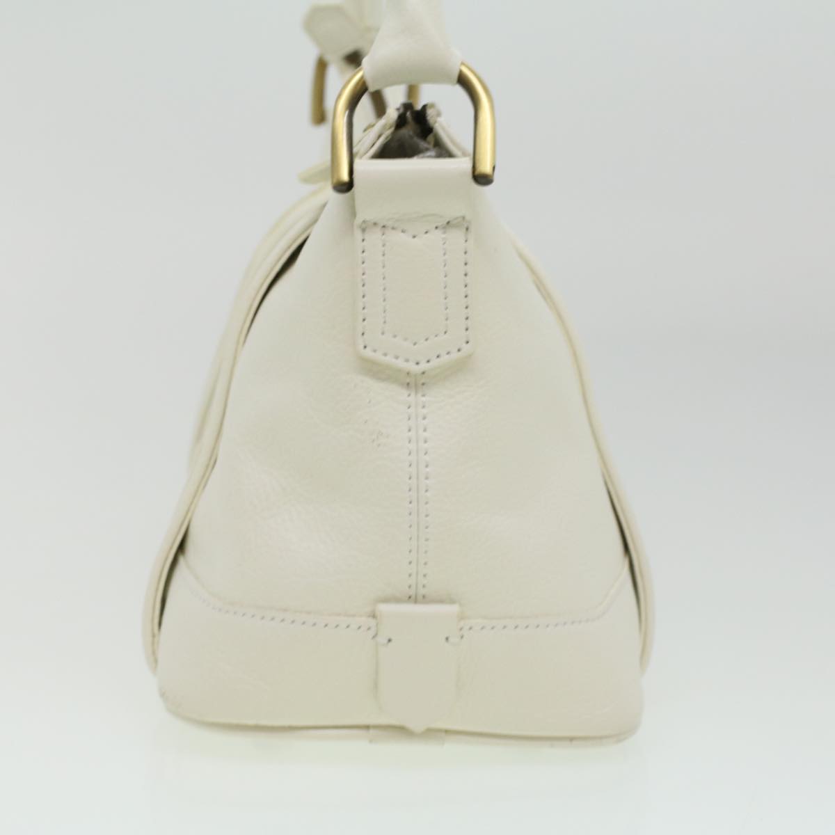 Burberry Luxury Shoulder Bag Auth Am3357 Leather White