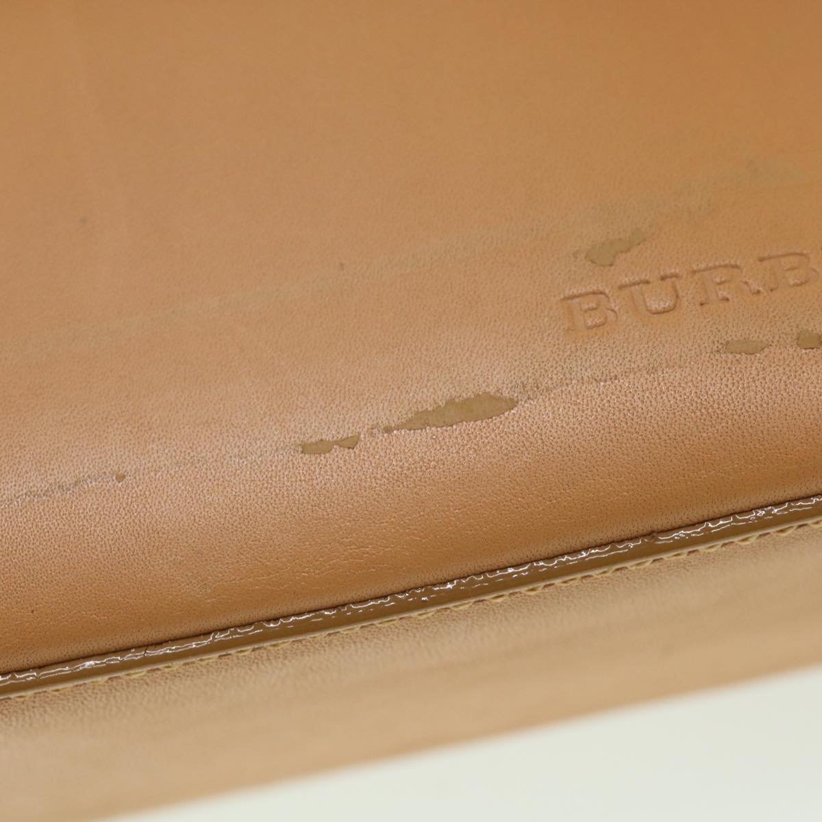 Burberry Luxury Shoulder Bag Auth Am3721 Leather Orange