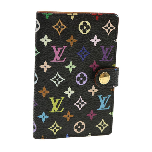 Louis Vuitton Multicolor Carnet de Val Mini Agenda Black LV am4066 Fashion Accessory