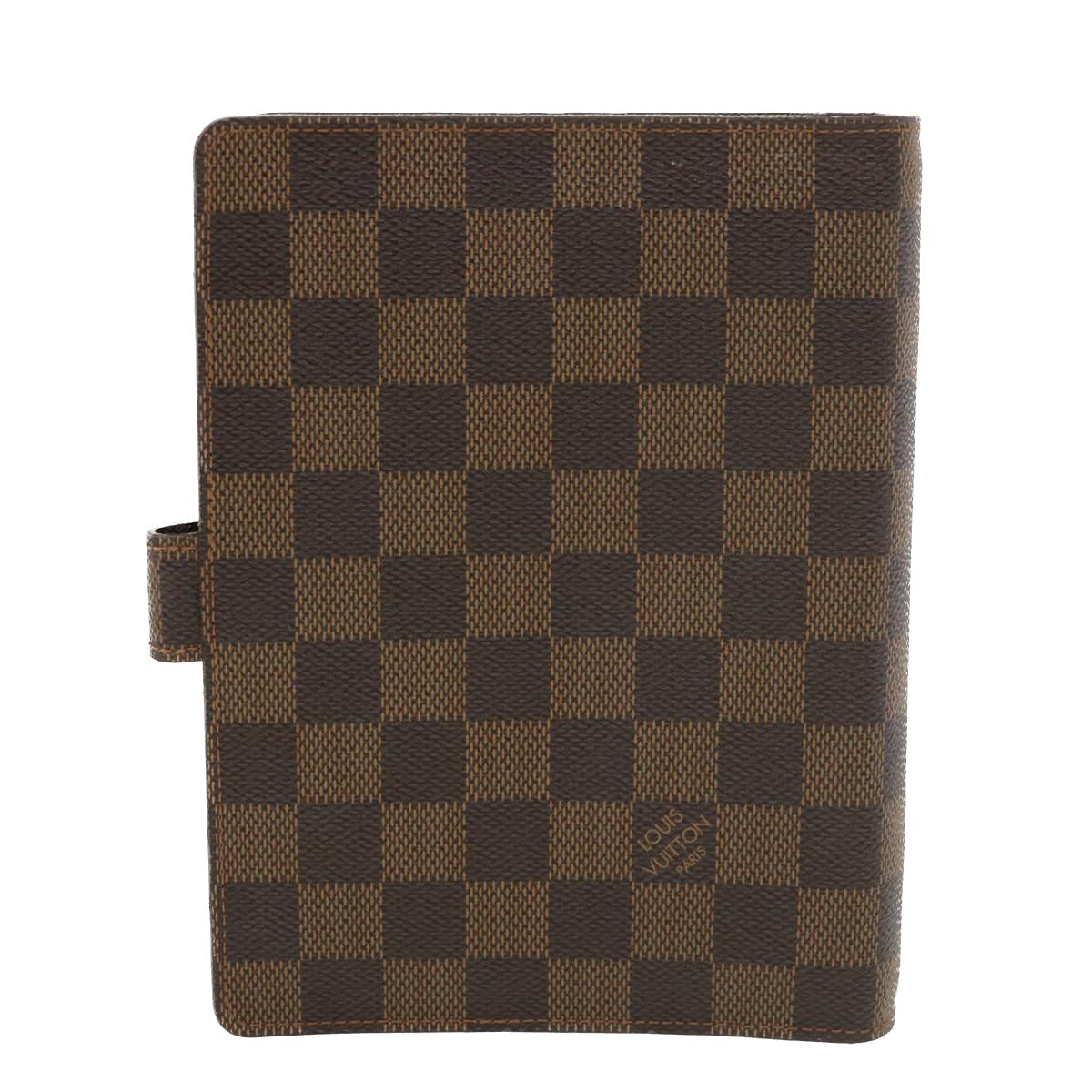 LOUIS VUITTON Damier Ebene Agenda MM Day Planner Cover R20240 LV am4069