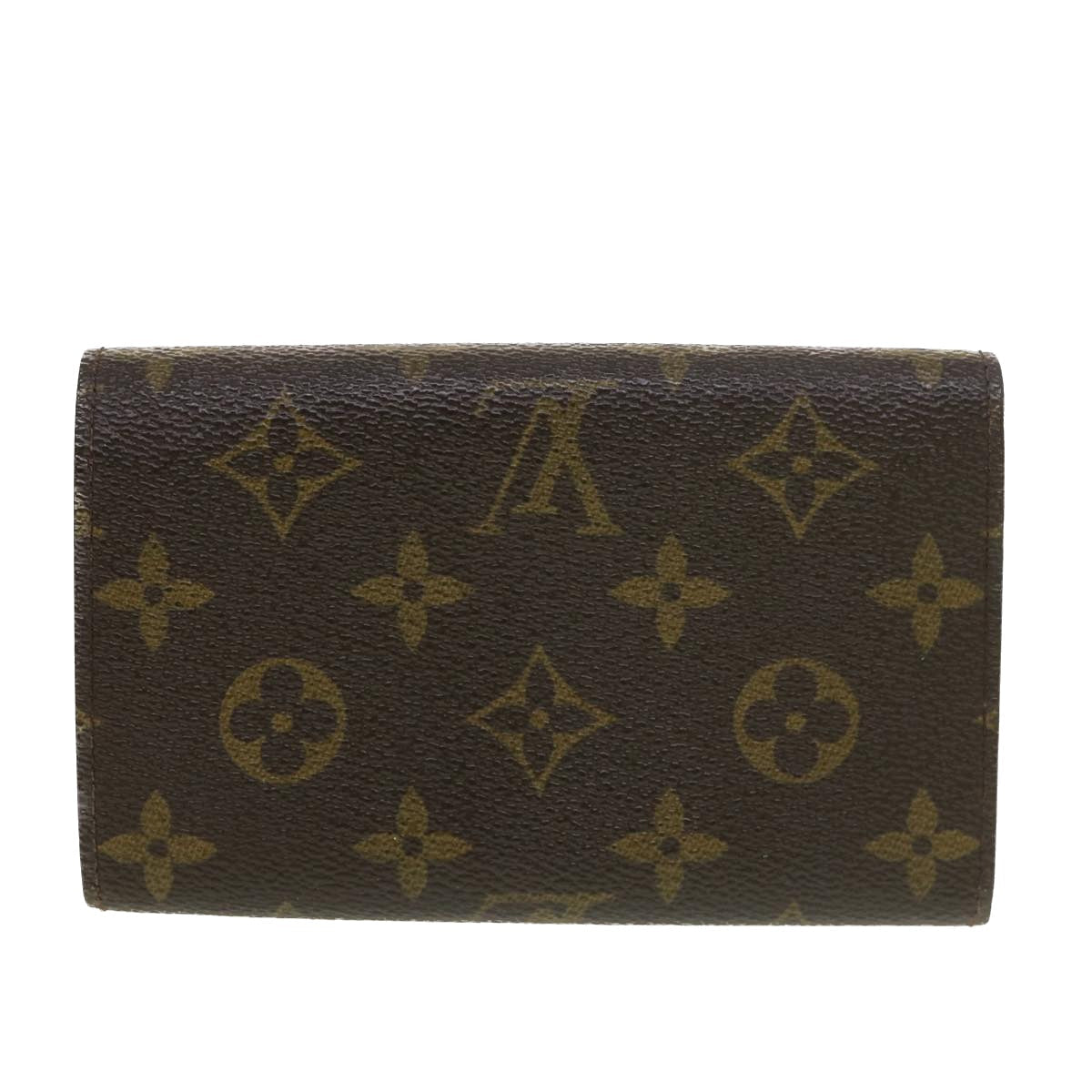 Louis Vuitton Monogram Porte Monnaie Billets Tresor Wallet LV am4096