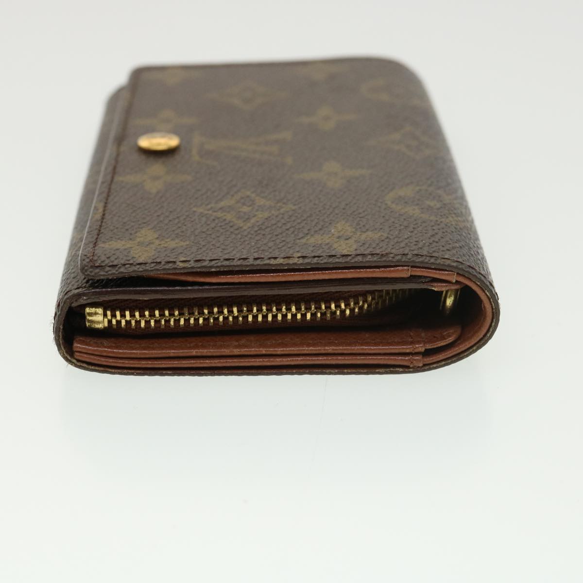 Louis Vuitton Monogram Porte Monnaie Billets Tresor Wallet LV am4096