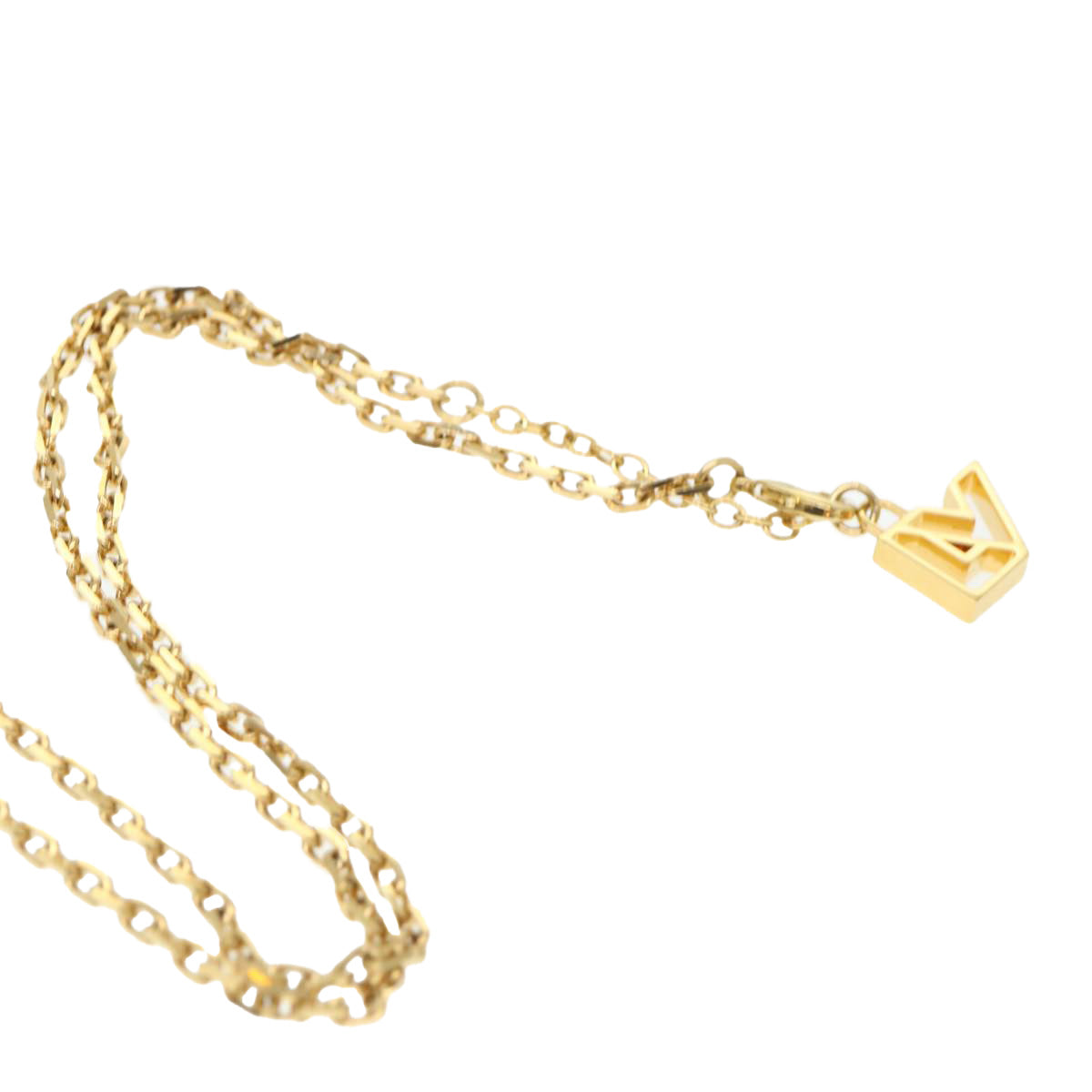 LOUIS VUITTON Pandantif Magnetic Ball Necklace Wood Metal M66856 LV am4211