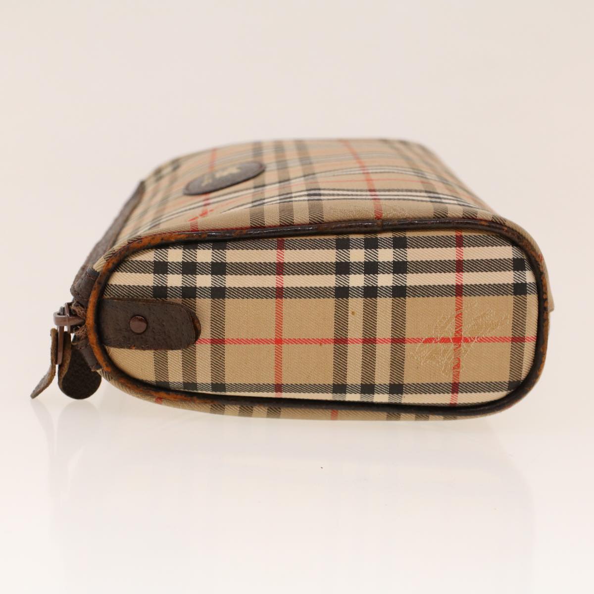 Burberry Luxury ss Nova Check Clutch Bag Auth Am4307 Nylon Beige