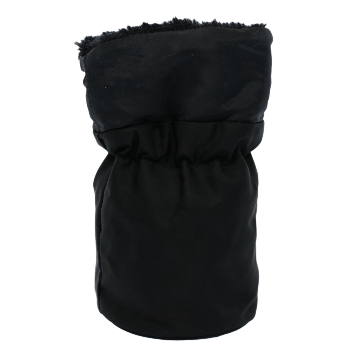 Luxury Circle Pouch Am Handbag Nylon Black Travel Bag