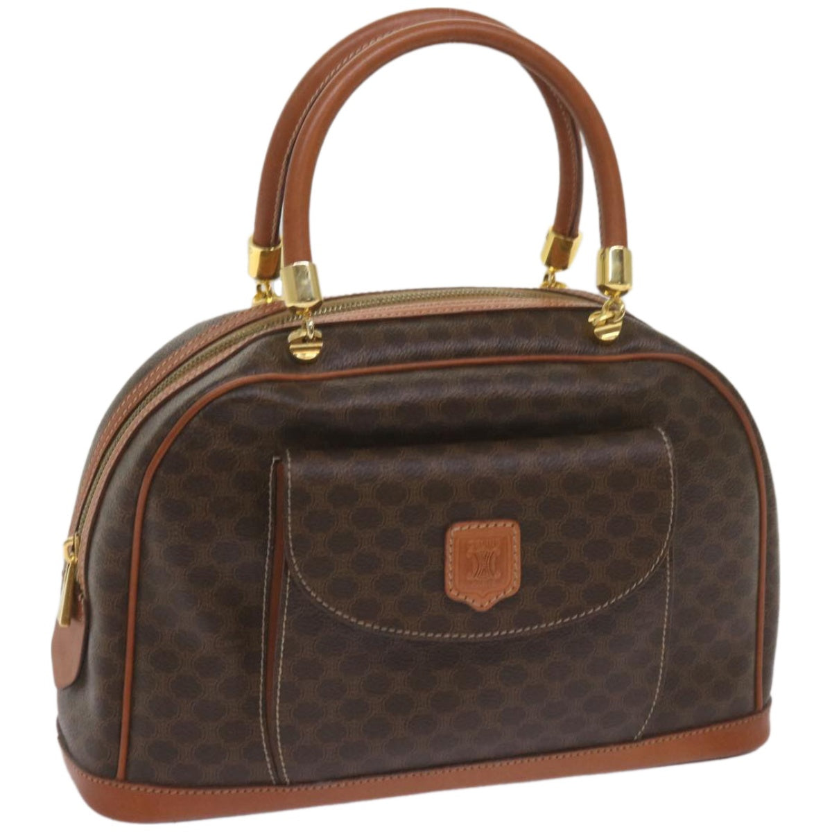 Luxury Macadam Hand Bag Pvc Am Canvas Brown Travel Bag