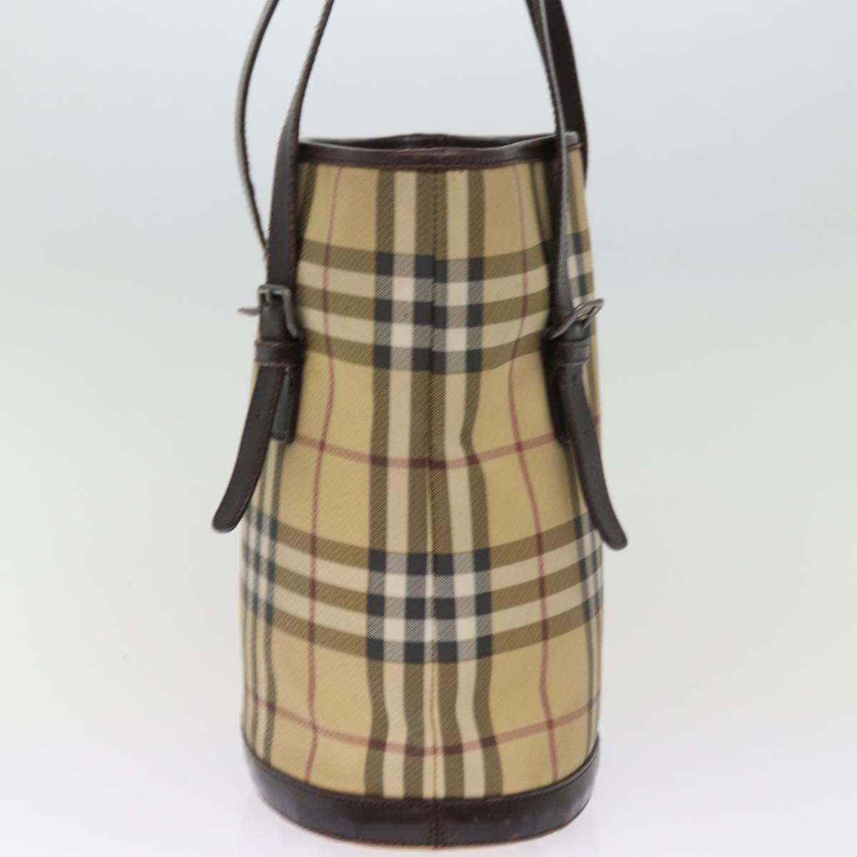 Burberry Luxury Nova Check Shoulder Bag Coated Auth Am6355 Canvas Beige